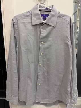 Egara Purple and Light Blue Clothing Tag Detail